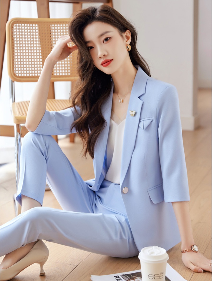 Western style temperament business suit overalls coat for women