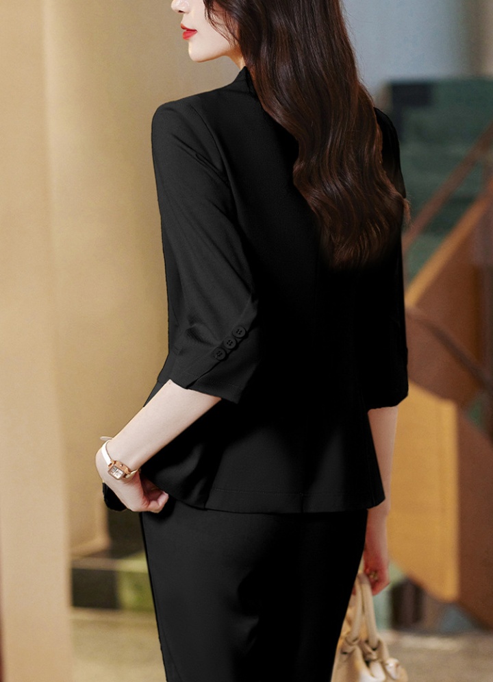 Korean style spring coat slim business suit a set for women