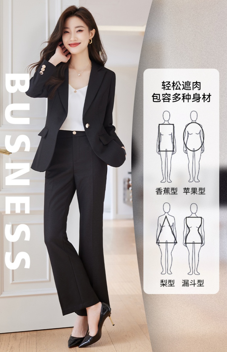 Casual coat business suit 2pcs set for women