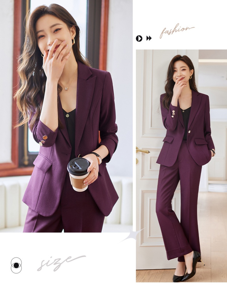 Casual coat business suit 2pcs set for women