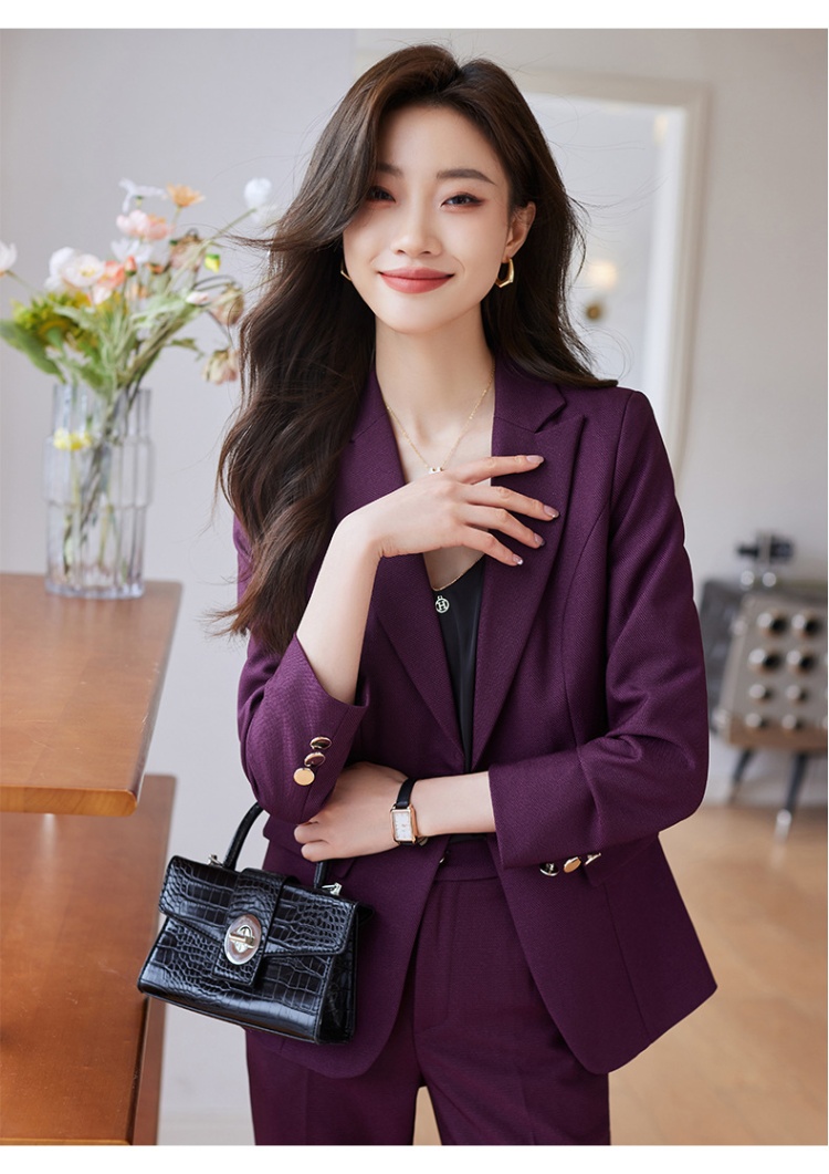 Casual coat business suit 2pcs set for women