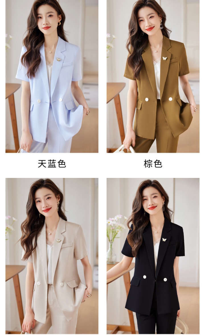 Overalls summer skirt temperament business suit 2pcs set