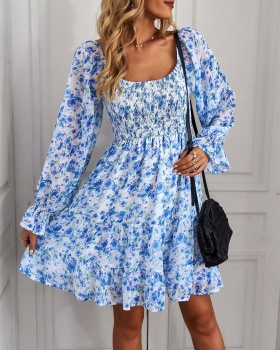 Bohemian style printing spring and summer dress