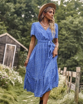 Vacation spring and summer European style Casual dress