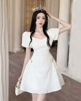 Simple vacation formal dress white dress for women