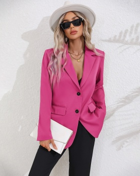 Lapel fashion business suit spring coat for women