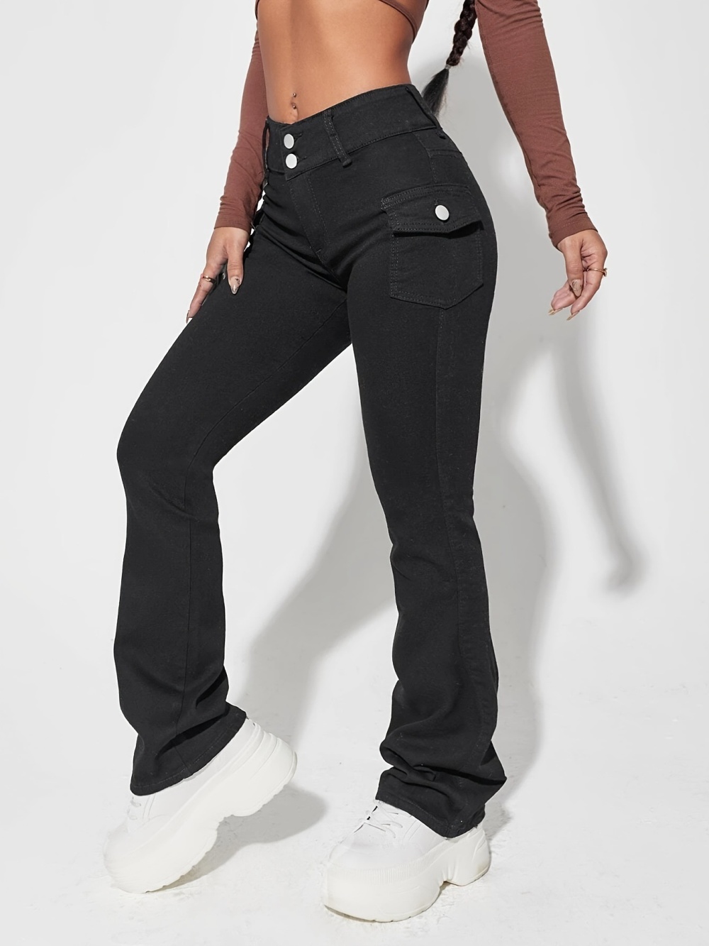 Slim European style high waist fashion jeans