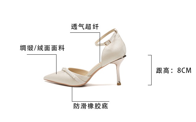 Spring pointed high-heeled shoes fine-root shoes for women