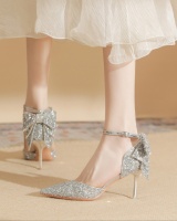 Rhinestone wedding shoes high-heeled shoes for women