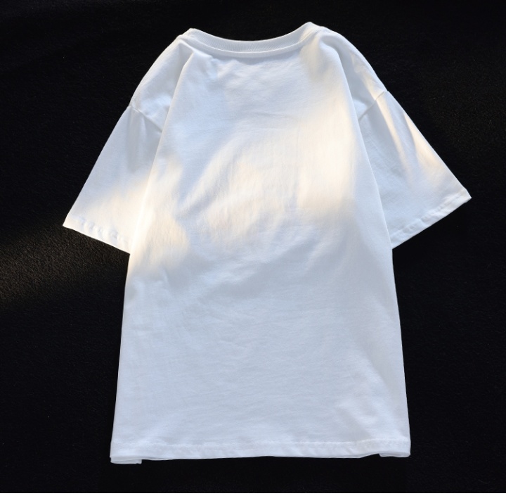 Quality short sleeve flocking T-shirt for women