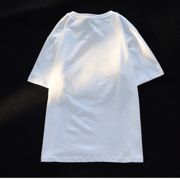 Pure cotton flocking quality short sleeve T-shirt
