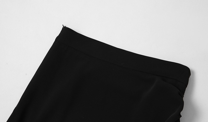 Ladies high waist short skirt zip tops 2pcs set