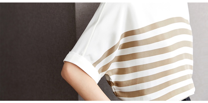Summer tops real silk chiffon shirt for women