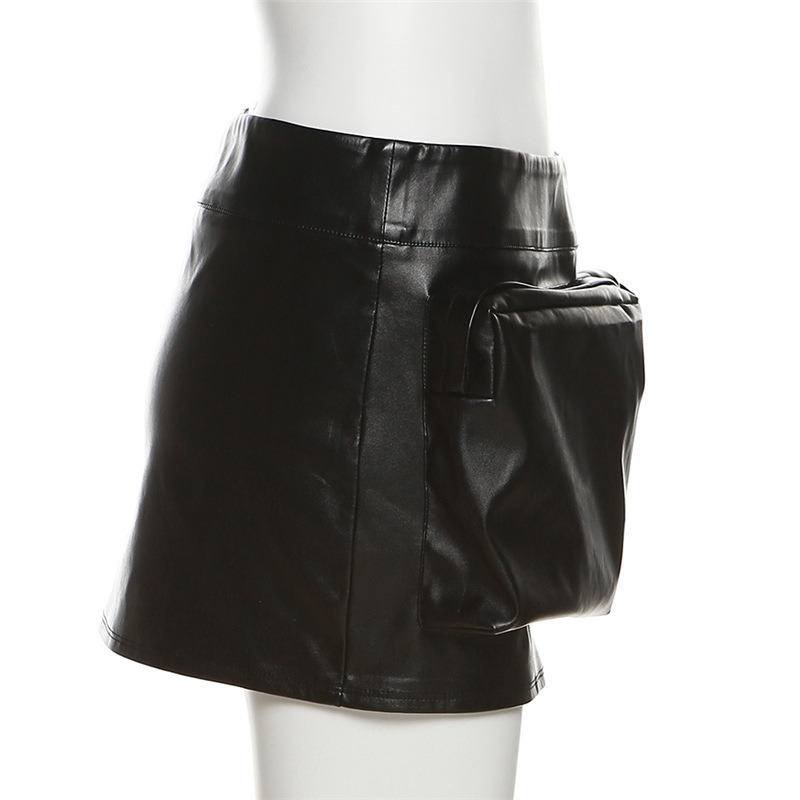 Short package hip work clothing pocket summer skirt