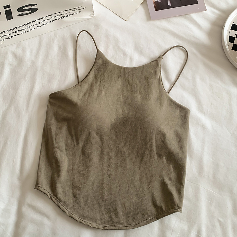 Thin wrapped chest tops integrated vest
