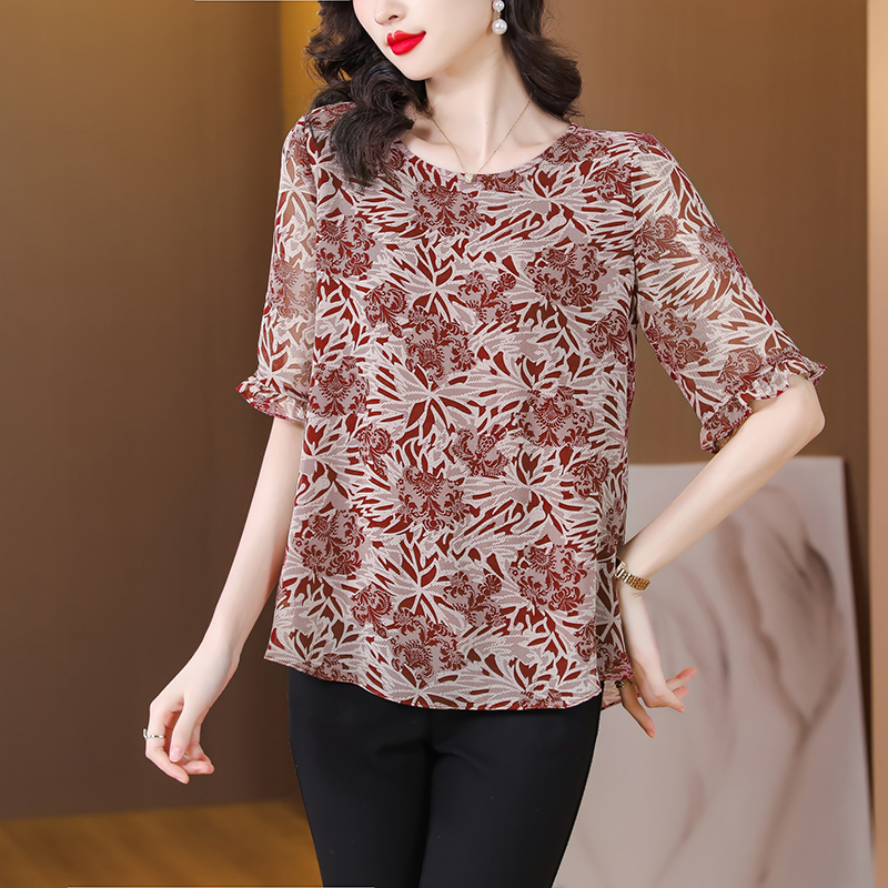 Cover belly fashion tops summer small shirt for women