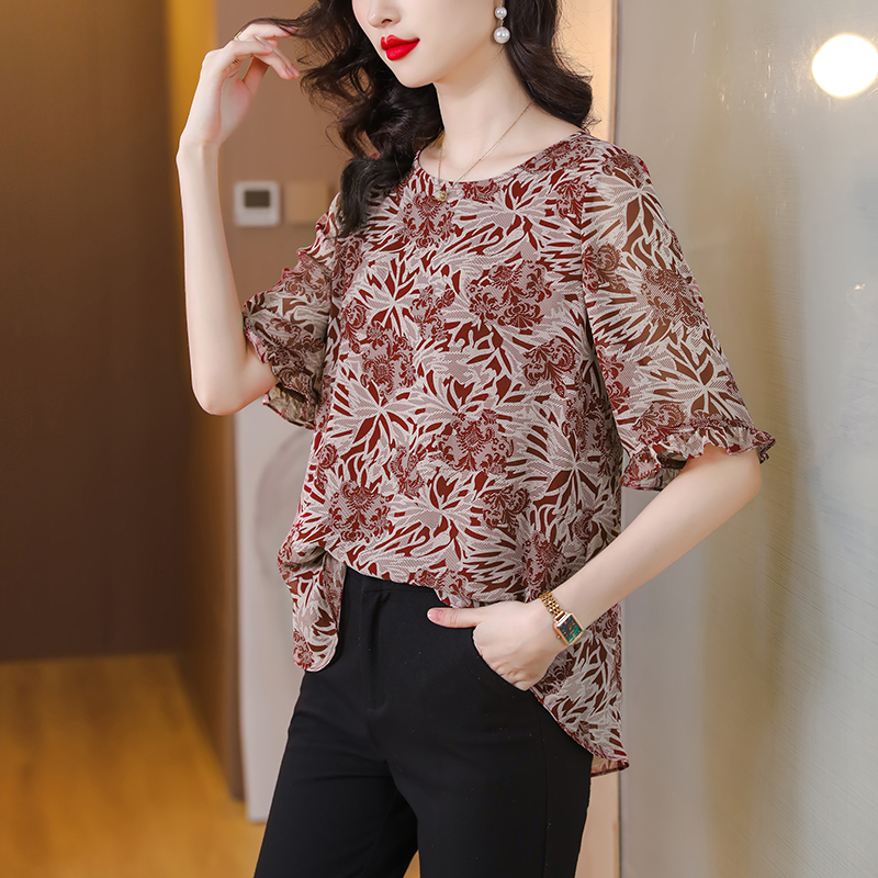 Cover belly fashion tops summer small shirt for women