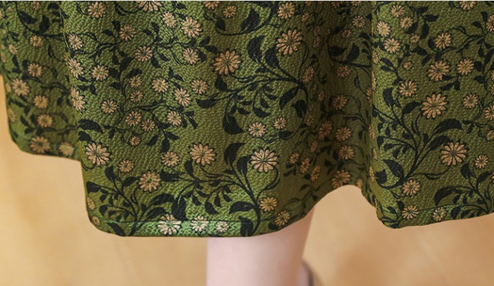 Silk printing slim summer real silk dress for women