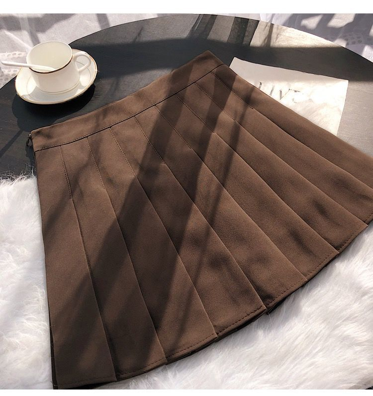 High waist pleated culottes large yard short skirt