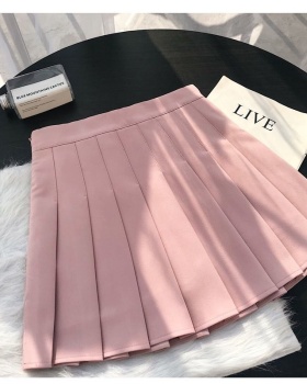 High waist pleated culottes large yard short skirt