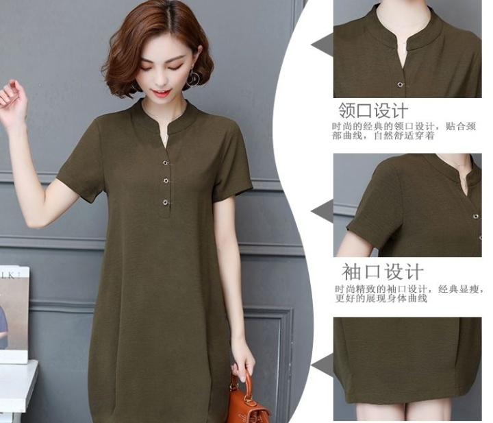 Summer pure package hip slim dress for women