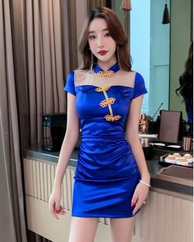 Overalls sexy dress package hip tight cheongsam for women