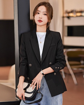 Fashion spring business suit double-breasted coat for women