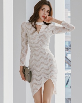 Fashion slim package hip Korean style long temperament dress