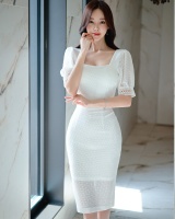 Temperament long spring and summer lace sexy slim dress