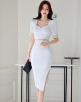Irregular fashion Korean style slim sexy summer elegant dress