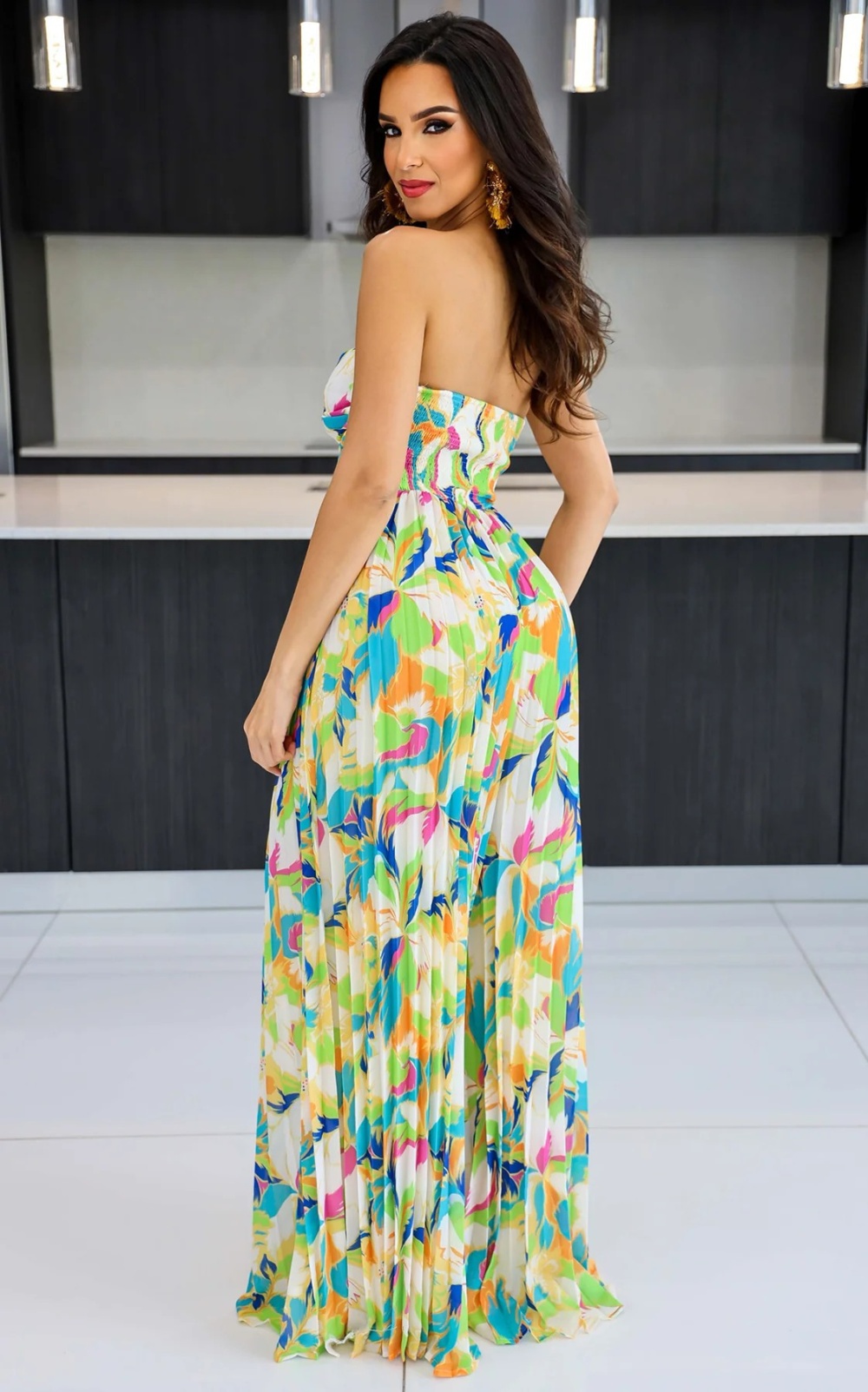 Summer pleated long pants all-match jumpsuit