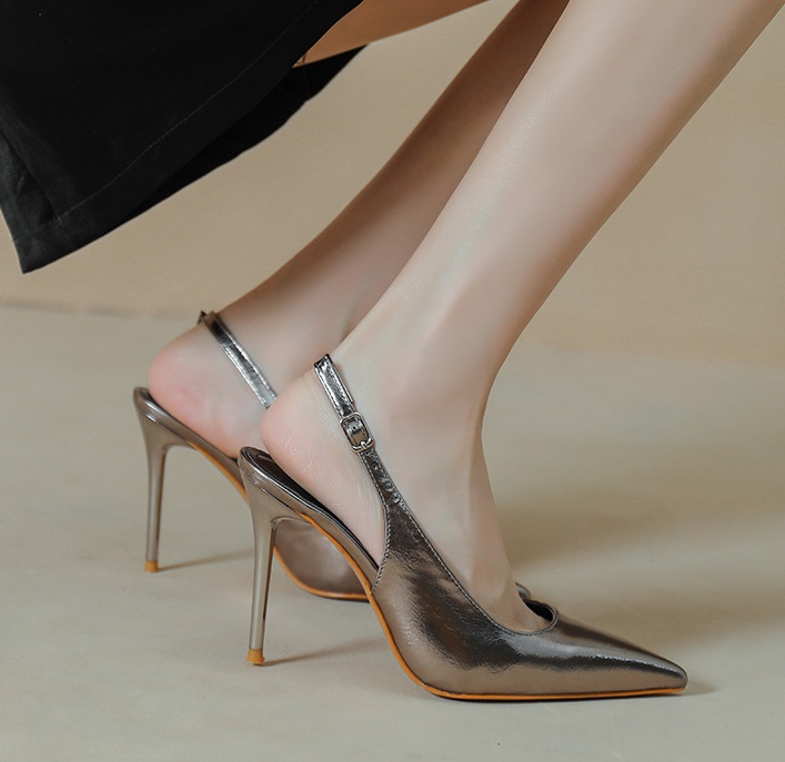 Pointed sandals European style stilettos for women