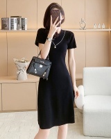 Summer Korean style black fashion and elegant dress