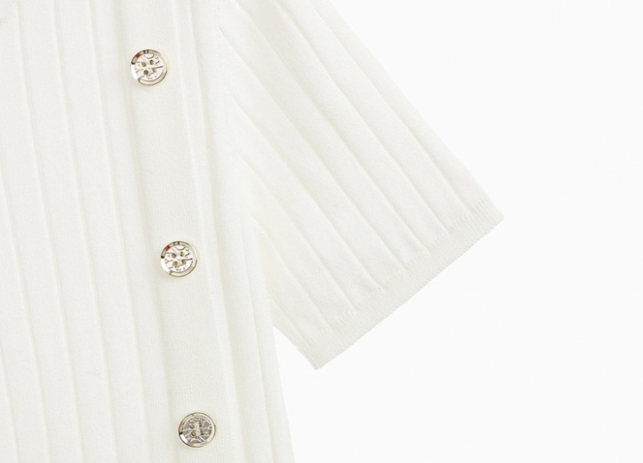 Ice silk white fashion and elegant summer dress for women