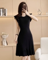Ice silk fashion and elegant mermaid black dress