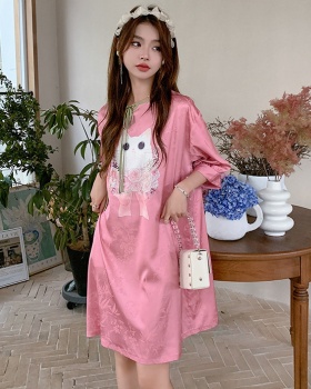 Chinese style night dress pajamas for women
