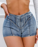 Spicegirl elasticity denim summer slim jeans for women
