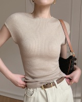 Knitted sleeveless spring pullover T-shirt