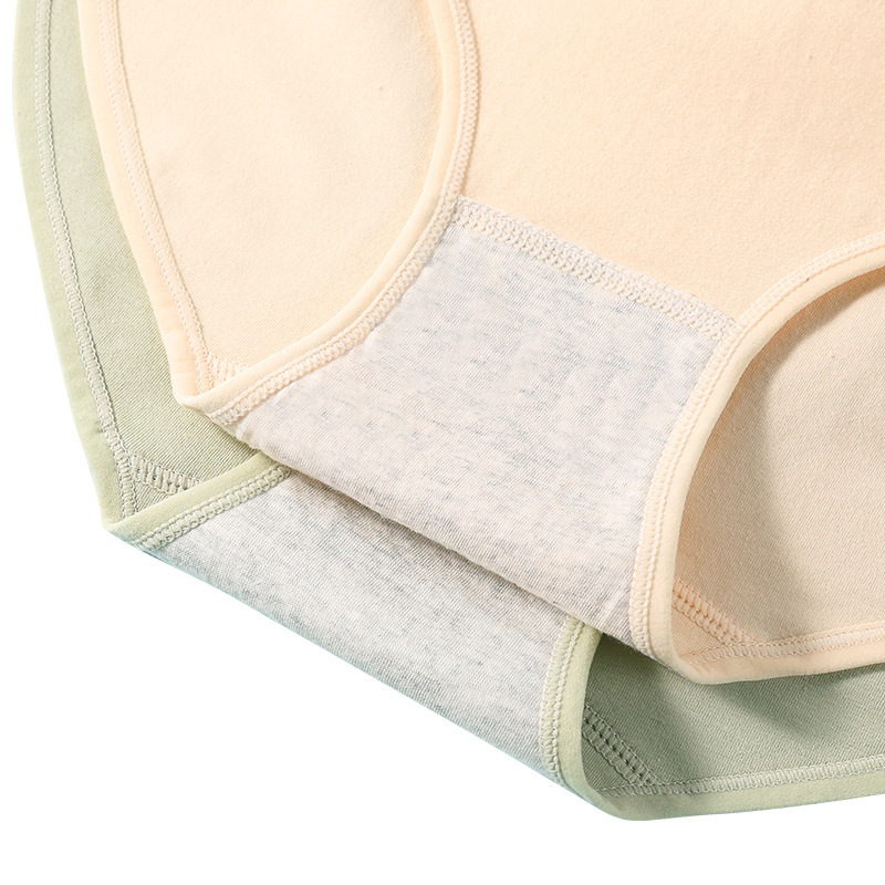 Pure cotton cozy breathable classic simple briefs for women