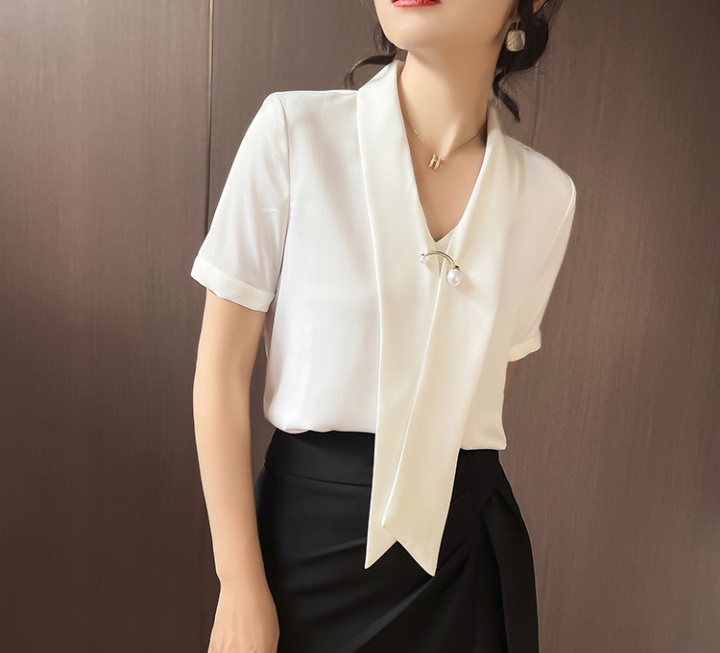 Korean style bottoming shirt chiffon summer tops for women