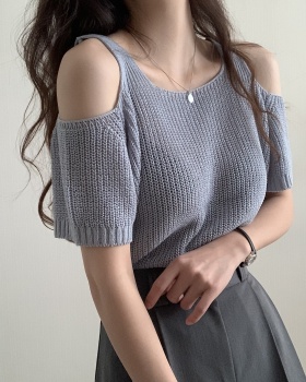 Fashion and elegant T-shirt short sleeve sweater