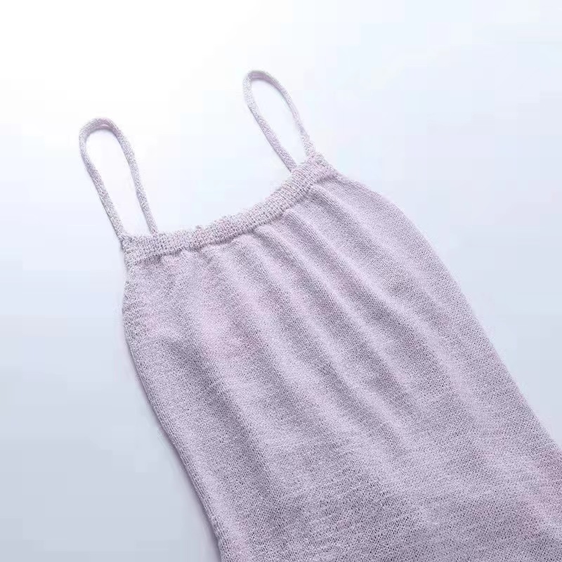 Bandage temperament sweater dress big halter dress