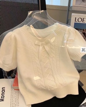 France style short unique Western style sweater for women