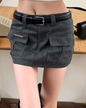 Sexy with belt skirt spicegirl short skirt for women