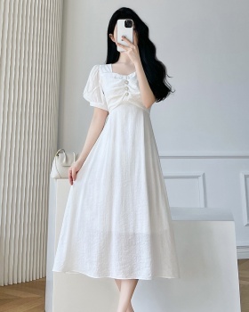 Temperament sweet summer lady France style lace dress for women