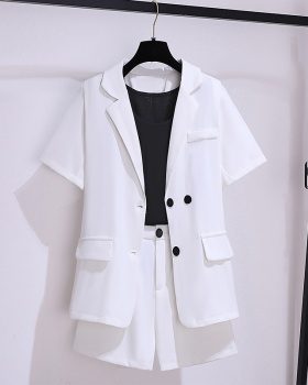 Korean style summer business suit slim coat a set for women