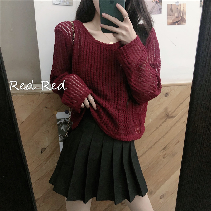 Pullover sweet style smock thin shirts for women