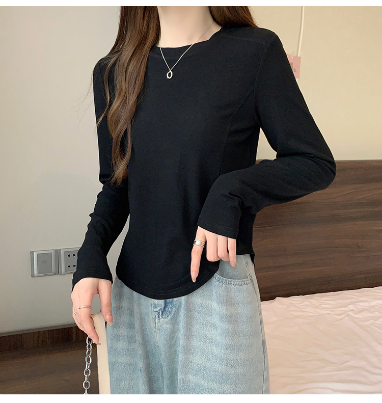 Spring and autumn T-shirt Korean style tops for women