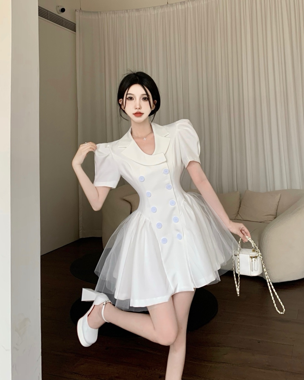 France style business suit simple dress for women