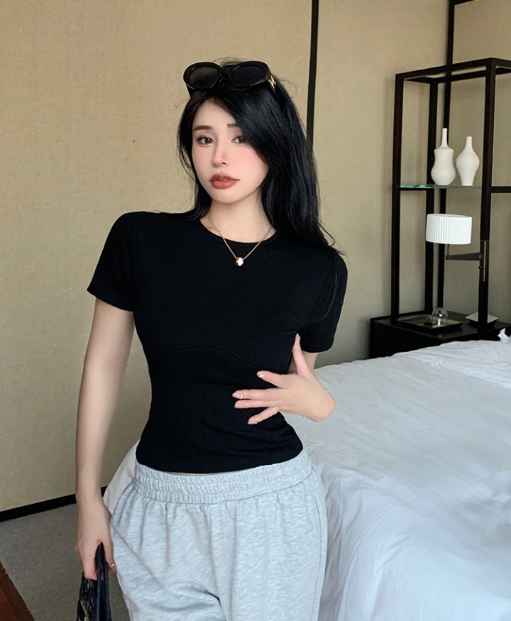 Slim bottoming shirt Korean style tops for women